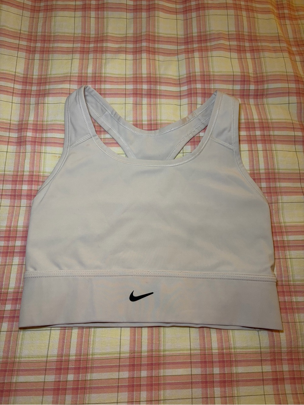 Nike White Sports Bra